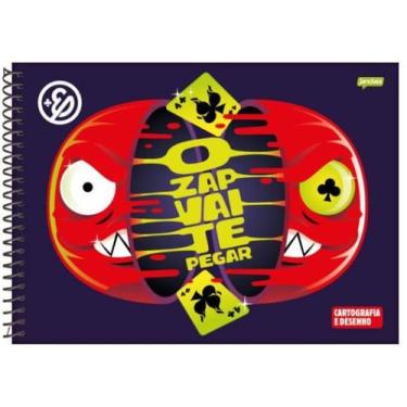 Imagem de Caderno Desenho Escolar Youtuber Enaldinho 80fls Jandaia C.D