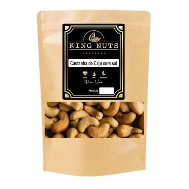 Imagem de Castanha De  Caju W3 Salgada E Torrada 500gr - KING NUTS