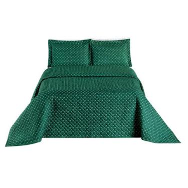 Imagem de Kit Cobre Leito 3 Pçs Casal Tamanho Padrão Para Hotel Ravena - ENTROU 