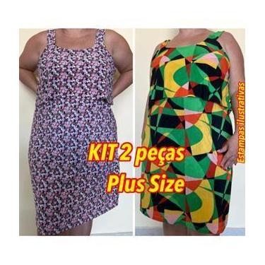 Imagem de Vestido Alcinha Com  Babado em Busto Slin e Plus Size Liganete Malha F