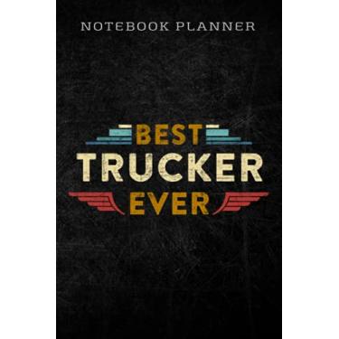 Imagem de Notebook Planner Mens Best Truckin Stepdad Ever Big Rig Trucker Father's Day Gift saying: Homework,To Do List,Homework,Personal,6x9 in ,PocketPlanner,Money,Journal