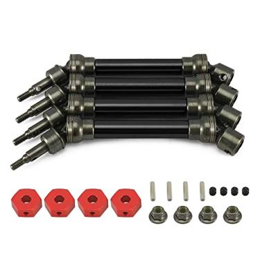 Imagem de RCAWD Conjunto de eixo de acionamento dianteiro/traseiro 4X deslizante para 1/10 Arrma 3s Blx New Big Rock Monster Truck (preto)