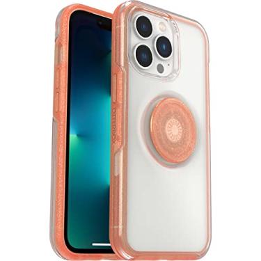 Imagem de OtterBox + Capa Pop Symmetry Clear Series para iPhone 13 Pro (apenas) - Embalagem sem varejo - Melondramatic (transparente/laranja)