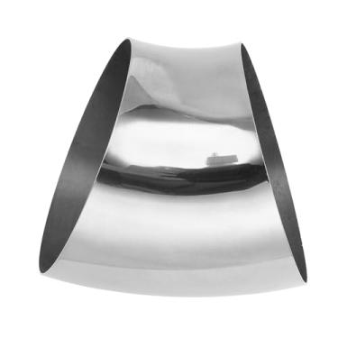 Imagem de Motoforti Tubulação de tubo de escape modificada para carro curva mandril 45 graus espessura OD 2,0 mm/14GA 180x212x2,0 mm aço inoxidável 304 prateado