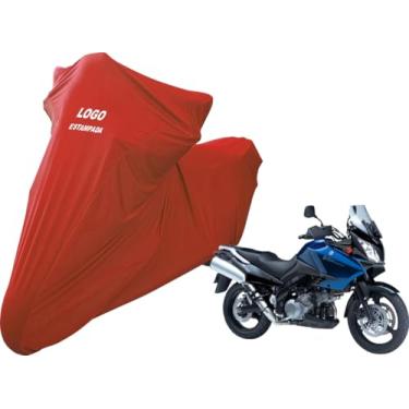 Imagem de Capa Protetora Para Cobrir Moto Suzuki DL 1000 Não Risca (Vermelho)