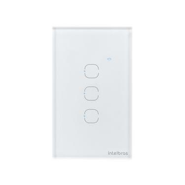 Imagem de Interruptor Smart Touch Wi-Fi Izy com 3 Teclas Branco - Intelbras - EWS 1003