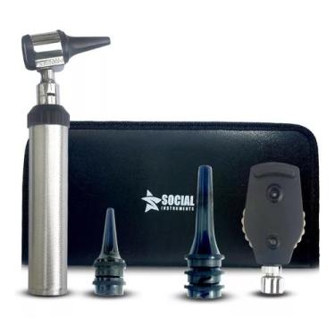 Imagem de Otoscópio Com Oftalmoscópio  Social Instrumentos  Com Espéculos 