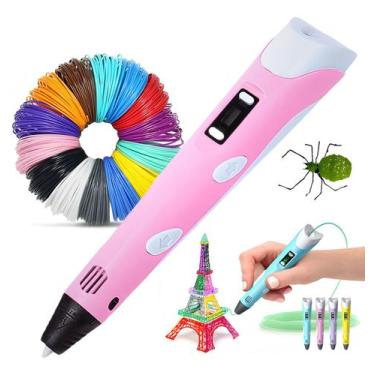 Imagem de Caneta 3D Impressora para Criação de Objetos 3D  Kit Completo - 3DPEN