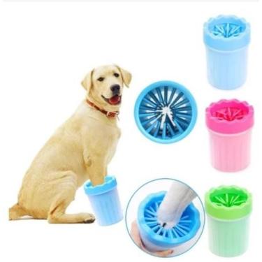 Imagem de Copo Lava Patas Pet Higiênico Patinhas Limpas Cães Cachorros Pets  - P