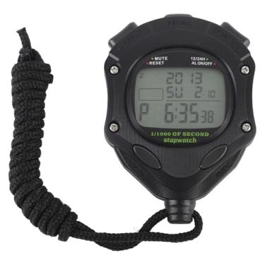 Imagem de Cronômetro Digital, Cronômetro Multifuncional Com Grande Display de Calendário e Função de Alarme, Cronômetro Esportivo Eletrônico Com Luz Noturna para Treinadores e árbitros
