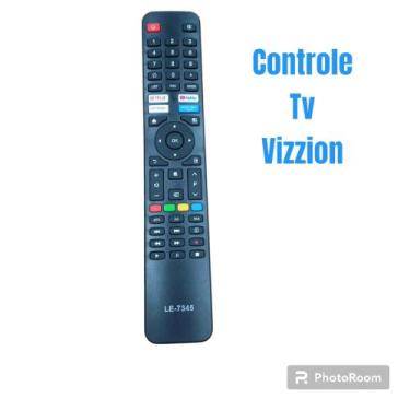 Imagem de Controle remoto compatível com TV VIZZION LE 7345 - Lelong