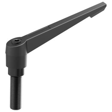 Imagem de Skweawert Alavancas de fixação, rosca macho M16 x 40 mm, fecho de liberação rápida ajustável, botões de parafuso giratório aplicam-se a máquinas de torno, preto