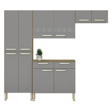 Imagem de Kit de Cozinha Completo Brest Freijó Gris