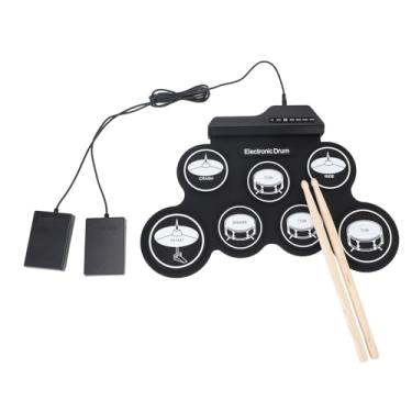Imagem de Kit de Bateria Eletrônica Portátil USB Drum Dobrável Drum Set para Iniciantes