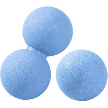 Imagem de Xensamy O conjunto de bolas de massagem inclui bola de lacrosse e bola de massagem de amendoim para fisioterapia, alívio da fadiga da fáscia muscular, relaxamento muscular, massageadores nas costas e