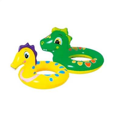 Imagem de Boia Inflável Infantil Cavalo Marinho, 60cm x 50cm, PVC, Capacidade 35kg, para Crianças +3 Anos