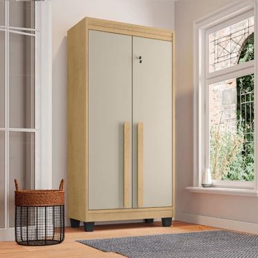 Imagem de Armário Multiuso Sapateira RV Paris Com Chave Cinamomo Off White 