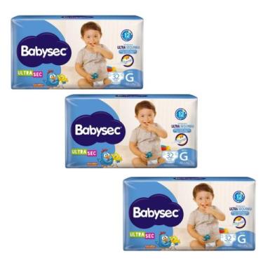 Imagem de Fralda BabySec - Galinha Pintadinha Ultra Mega 3  Pacotes  8,5 - 12kg 