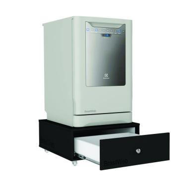 Imagem de Base Balcão Gaveta Com Rodízios Para Lava-louças ELETROLUX 8S Preto