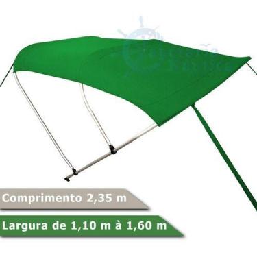 Imagem de Capota Toldo Nautico 3 Arcos 2,35m Comprimento P/ Lanchas, Barcos de A