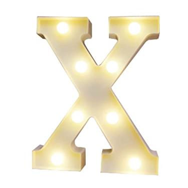 Imagem de LEDs de Alfabetos Leves, Brancos Quentes Constantes Luminárias de Luz Brilhante Assinam Luz para o Engajamento Decoração de Casamento da Festa (X)