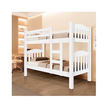 Imagem de Beliche Barreto Rubi com Escada e Grade de Proteção