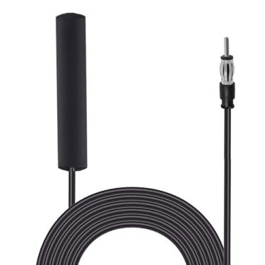 Imagem de CORONIR Antena de carro estéreo de carro FM AM Antena de rádio para carro com patch oculto para veículo caminhão, SUV, estéreo de carro na unidade de cabeça do painel, receptor de mídia de CD,