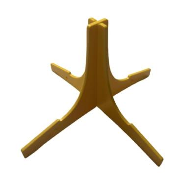 Imagem de Almencla Trombeta Stand Base Base Tripé Músicas Presente Presente Supplidade de Trumpe Rack Suprimentos de Flauta , Amarelo