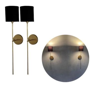 Imagem de Kit 2 Arandelas luminária de Parede Vintage de Alumínio com Cúpula  de