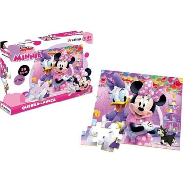Imagem de Quebra-Cabeça Minnie Disney 30 Peças em Madeira Xalingo