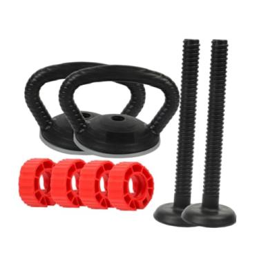 Imagem de menolana Conversor de alça de kettlebell ajustável para halteres para kettlebell academia em casa adultos design ergonômico portátil para placas de peso, 2 Alça E 2 Bar