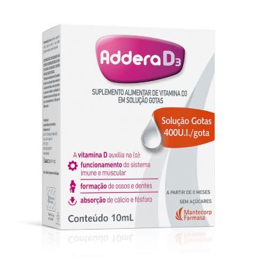 Imagem de Addera D3 400UI/ml Gotas 10ml