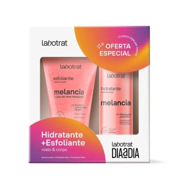 Imagem de Kit Dia a Dia Labotrat Para Rosto e Corpo com Esfoliante 150g + Hidratante Melancia 190ml