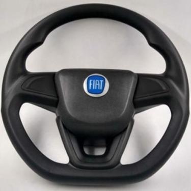 Imagem de Volante Esportivo Novo Ônix Logo Azul Fiat Palio De 1996 Até 2013