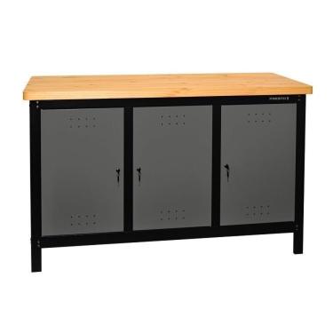 Imagem de Conjunto 2 Carros Profissional 6 Gavetas 1 Bancada Profissional De 150cm Para Ferramentas Presto Preto