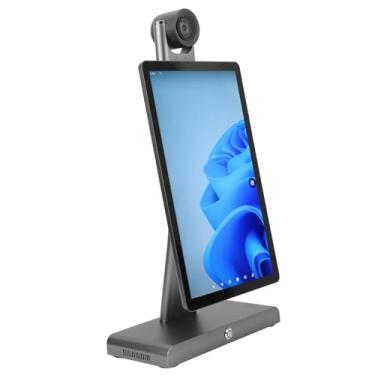 Imagem de Máquina de Transmissão Ao Vivo de Mesa, 15,6 Polegadas Comprimido Multifuncional Tela Transmissão Ao Vivo Teleprompter para Talento (Plugue da UE)