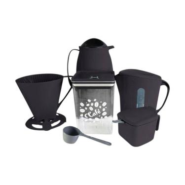 Imagem de Kit Para Café Completo Super Prático Com 6 Peças Preto