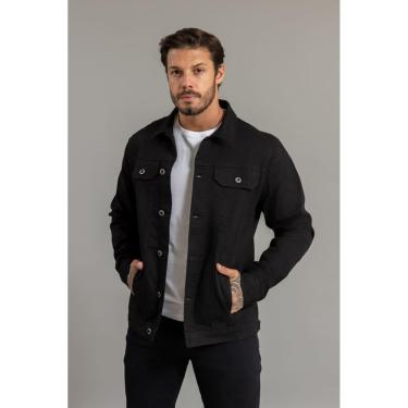 Imagem de Jaqueta Sarja Masculina Algodão Premium Com Botões Dialogo-Masculino