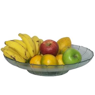 Imagem de centro de mesa fruteira de vidro florida - UTILIDADES