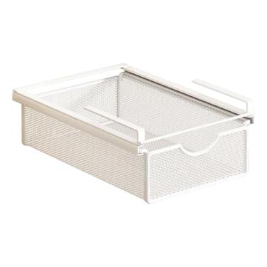 Imagem de WeiLaiKeQi Cesta de armazenamento sob a prateleira multifuncional deslizante para baixo do armário, cesta suspensa para banheiro, Xs