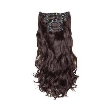 Imagem de Loira Preta 24 Polegadas Longas Extensões De Cabelo Sintético Reto 16 