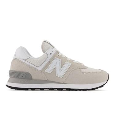 Imagem de New Balance Tênis feminino 574 Core, Nimbus Cloud com branco, 5 Wide