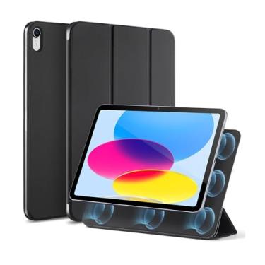 Imagem de Capa Magnética para iPad 11/10 Preta - Montagem Rápida com Ímãs Poderosos, Leve e Compacta, Proteção Contra o Desgaste Diário, Modelo 1B18701