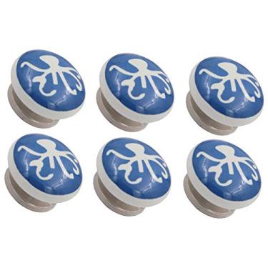Imagem de Puxadores de gaveta Náuticos THDC, puxador de gaveta, puxador de armário, puxador de cozinha, maçaneta de porta, puxador de porta (conjunto com 6), Nautical Octopus, 1