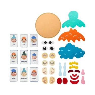 Imagem de Placas De Aprendizagem Emocional Montessori Brinquedos Sensoriais Para