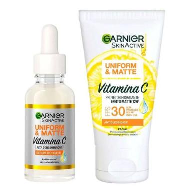 Imagem de Garnier Antioleosidade e Proteção Solar Kit - Sérum Facial + Protetor 
