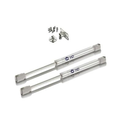 Imagem de Kit 2 Pistão A Gás Amortecedor 100N 10Kg Móveis Porta Armário Abertura p/Cima Suspenso Cozinha Basculante