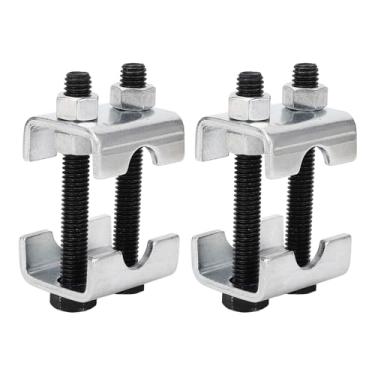 Imagem de lyrlody Compressor de Mola de Bobina Conjunto de Mola Compressor Tool Bobina Kit de de de de Aço Carbono Ajuste para Caminhões Carros Com Selas Duplas Ajuste Universal de de Passeio de 1-2in