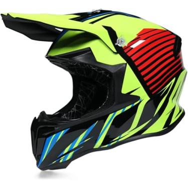 Imagem de Capacete De Mtb Integral Capacete De Motocross Off Road Professiol Atv Cross Mtb Dh Racing Motocicleta Dirt Bike, CC09, M/57-58cm