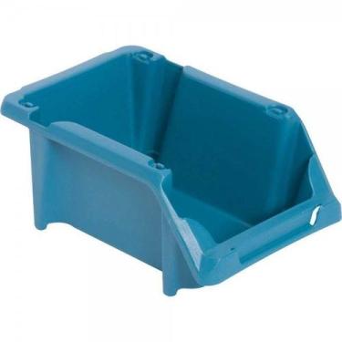 Imagem de Gaveteiro plástico nº 3 8,0 cm x 10,4 cm x 17,6 cm modelo prático azul